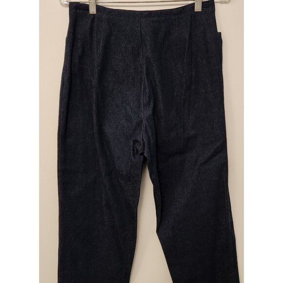 David Paul Denim Capri Pants Stretch Bead Accent Hem Womens Sizes 8 EUC - Picture 5 of 14